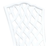 Garden Chair 2 pcs White 39 x 40 x 87cm Aluminium 42002396
