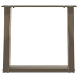 Coffee Table Legs U-Shaped 2 pcs Natural Steel 50x cm Steel 4012767