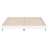 Bed Frame without Mattress White 120x200 cm Engineered Wood 832253