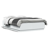 Bed Frame without Mattress White 150x200 cm King Size 3209695