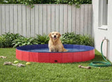Dog Pool Folding Red 200 x 30 cm Thick PVC 42028262