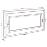 Basement Window Internal Colour White RISOR 105 x 55 cm 42047856