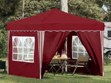 Pop-up Party Tent 195 x 195 x 245 cm Burgundy Oxford Fabric 42019741