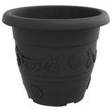 Plant Pots 24 pcs Black 34 x 28 cm Plastic 3403288