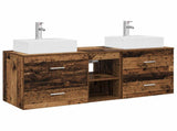 Bathroom Cabinet Set 3 pcs Old Wood 49.5 x 41 x 62.5 cm 3405841
