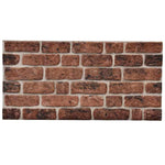 3D Wall Panels with Dark Brown Brick Design 10 pcs EPS 147197