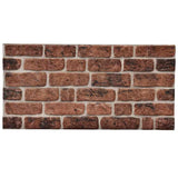 3D Wall Panels with Dark Brown Brick Design 10 pcs EPS 147197