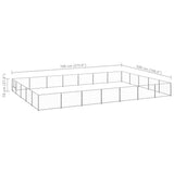 Dog Kennel Silver 35 m Steel 3082165