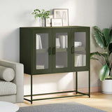 Sideboard Olive Green 100.5x39x107 cm Cold-rolled Steel 853408