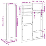 Mirror Jewellery Cabinet Wall Mounted 30x8.5x90 cm 353213