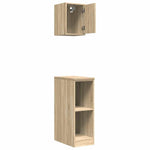 ZNTS Garage Cabinets 2 pcs Sonoma Oak Engineered Wood 3328262