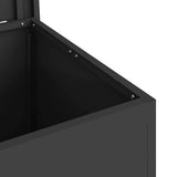 Outdoor Storage Box Black 55 x 50.5 x 50 cm Steel 874574