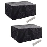 Garden Furniture Covers 2pcs 6 Person Poly Rattan 240x140cm 279123