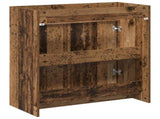 Bathroom Under Sink Cabinet Old Wood 78.5 x 37.5 x 81 cm 890790