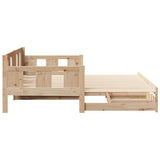 Daybed with Trundle and Drawers without Mattress 90x200 cm 3302225