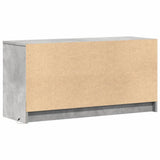 TV Cabinet with LED Concrete Grey 100x34x50 cm Engineered Wood 852211