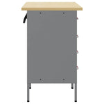 Work Cabinet with Drawer 2 pcs Red and Grey 100 x 55 x 85 cm 3321363