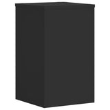 Plant Stands 2 pcs Black 30x30x50 cm Engineered wood 852916