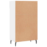 Shoe Cabinet High Gloss White 60x35x105 cm Engineered Wood 829630