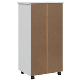 Rolling Cabinet with Drawers CORONA White 42040538