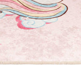 Kids' Rug Pink 160x230 cm Unicorn Washable 136622