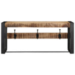 ZNTS Coat Rack 80x35x35 cm Solid Rough Wood Mango 4015937