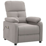 Massage Chair Taupe Fabric 348295