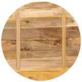 Table Top 80x1.5 cm Round Solid Wood Rough Mango 370012