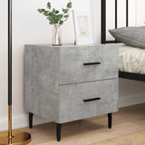 Bedside Cabinets 2 pcs Concrete Grey 40x35x47.5 cm Engineered Wood 827349