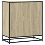 ZNTS Sideboard Sonoma Oak 68x35x76 cm Engineered Wood and Metal 848980