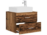 Wall-Mounted Sink Vanity Old Wood 49.5 x 41 x 63 cm 890276