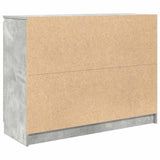 Sideboard with Drawers Concrete Grey 100.5x35x76 cm Engineered Wood 3328447