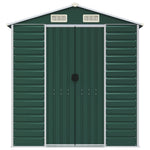 Garden Shed Green 191x300x198 cm Galvanised Steel 3188233