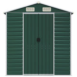 Garden Shed Green 191x300x198 cm Galvanised Steel 3188233