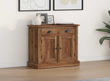 Storage Cabinet Natural 65 x 30 x 75 cm Solid Teak Wood 42017953