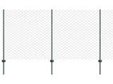 Chain Link Fence with Post 10 x 1.6 m PVC-Coated Steel 3336244