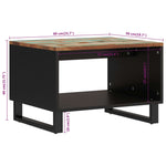 Coffee Table 60x50x40 cm Solid Wood Reclaimed 352875