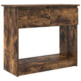Console Table with Drawers Smoked Oak 85.5x38.5x74.5 cm 861395