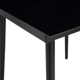 3 Piece Garden Dining Set Black Poly Rattan Glass 3334436