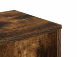 Wall Corner Shelf Smoked Oak 48 x 48 x 120 cm Engineered Wood 8012232