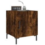 ZNTS Bedside Cabinets 2 pcs Smoked Oak 40x40x50 cm Engineered Wood 827575