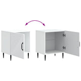 Bedside Cabinet White 43 x 34.5 x 50 cm Engineered Wood 894795