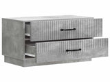 Bedside Cabinet with Drawer Concrete Grey 62 x 34.5 x 44.5 cm 895238