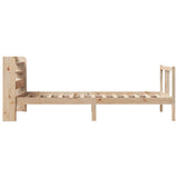Bed Frame with Headboard without Mattress 75x190 cm Small Single 3306694