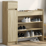 Shoe Cabinet Sonoma Oak 100.5x28x100 cm Engineered Wood 840424