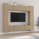 8 Piece TV Cabinet Set Sonoma Oak Engineered Wood 3114232