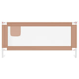 Toddler Safety Bed Rail Taupe 200x25 cm Fabric 10224