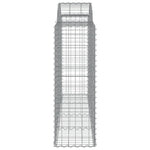 Arched Gabion Baskets 11 pcs 200x50x120/140 cm Galvanised Iron 3146350