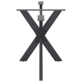 Dining Table Leg Spider Shape Anthracite 120x68x cm Steel 4013114