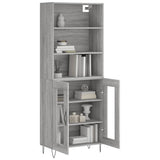 Highboard Grey Sonoma 69.5x34x180 cm Engineered Wood 3189315